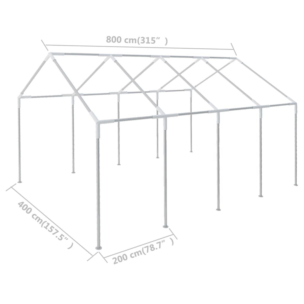 vidaXL Frame for 8x4 m Marquee Steel