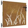 vidaXL Garden Gate 85x75 cm Corten Steel Grass Design
