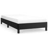 vidaXL Bed Frame without Mattress Black 100x190 cm Twin Faux Leather