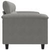 vidaXL 2-Seater Sofa Dark Grey 120 cm Microfibre Fabric