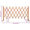 vidaXL Garden Trellis Fence Orange 150x80 cm Solid Firwood