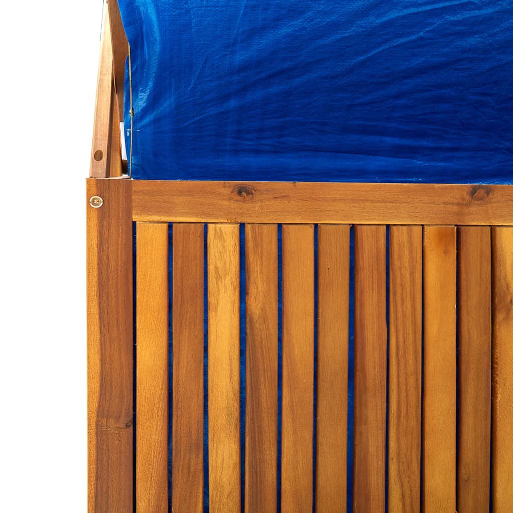 vidaXL Storage Box with Trellis 99x55x160 cm Solid Acacia Wood