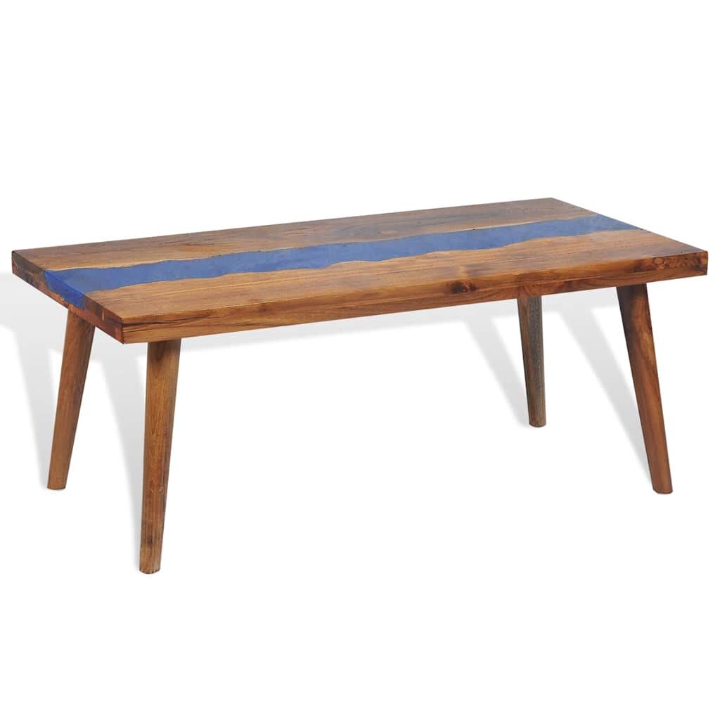 vidaXL Coffee Table Teak Resin 100x50x40 cm