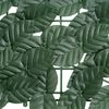 vidaXL Balcony Screen with Dark Green Leaves 400x100 cm