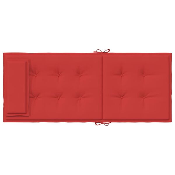 vidaXL Highback Chair Cushions 2 pcs Red Oxford Fabric