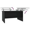 vidaXL Coffee Table Black 80x50x42.5 cm Engineered Wood