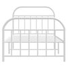 vidaXL Metal Bed Frame without Mattress with Footboard White 100x200cm