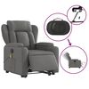 vidaXL Electric Stand up Massage Recliner Chair Dark Grey Fabric