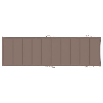 vidaXL Sun Loungers 2 pcs with Cushions Solid Acacia Wood