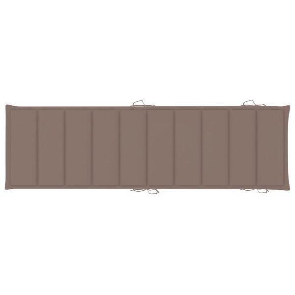 vidaXL Sun Loungers 2 pcs with Cushions Solid Acacia Wood