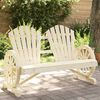 vidaXL Garden Adirondack Chair 2-Seater Solid Wood Fir