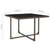 vidaXL 9 Piece Outdoor Dining Set with Cushions Poly Rattan Brown