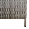 vidaXL Room Divider 4 Panels Grey Poly Rattan