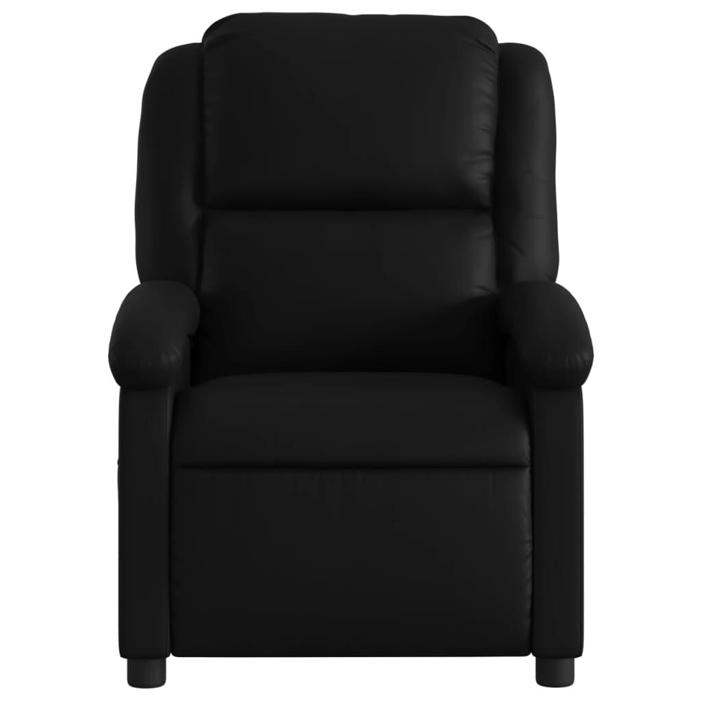 vidaXL Massage Recliner Chair Black Faux Leather