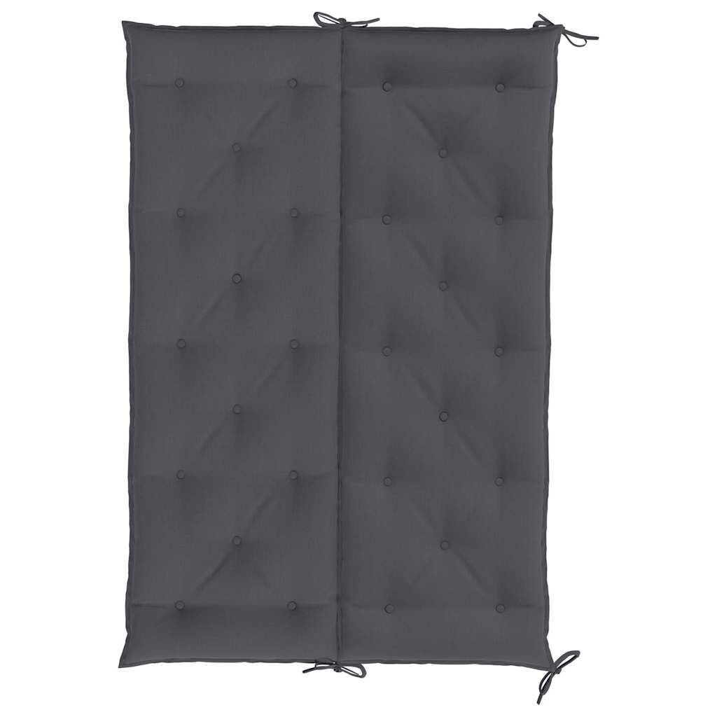 vidaXL Garden Bench Cushion Anthracite 150x(50+50)x7cm Oxford Fabric