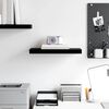 vidaXL Floating Wall Shelf High Gloss Black 50x23x3.8 cm MDF