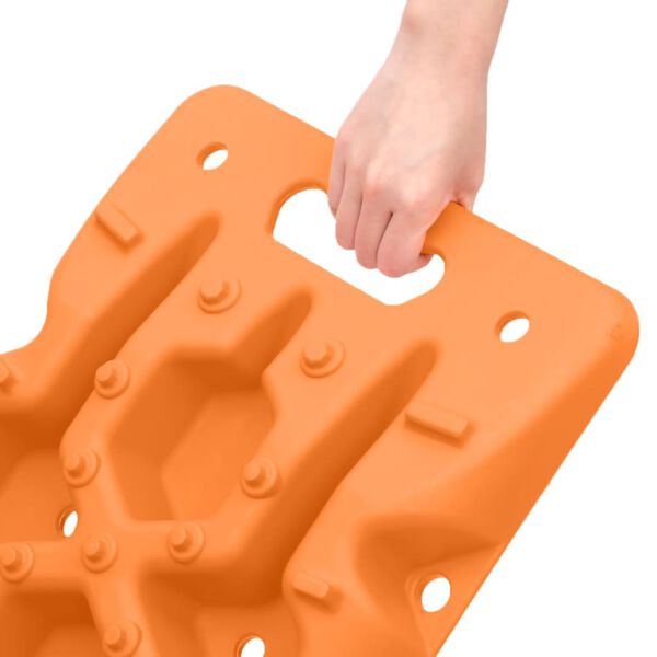 vidaXL Traction Boards 2 pcs Orange 107x31x7 cm Nylon