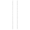 vidaXL Wall Mounted Wine Rack for 24 Bottles White Iron