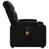 vidaXL Electric Stand up Massage Recliner Chair Black Faux Leather