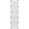 vidaXL Shoe Rack Transparent 44x31.5x153.5 cm PP