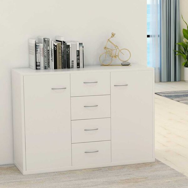 vidaXL Sideboard White 88x30x65 cm Engineered Wood