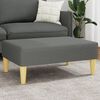 vidaXL Footstool Dark Grey 77x55x31 cm Fabric