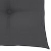 vidaXL Garden Chairs with Anthracite Cushions 3 pcs Solid Teak Wood