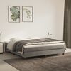 vidaXL Box Spring Bed Frame Light Grey King Velvet (US Only)