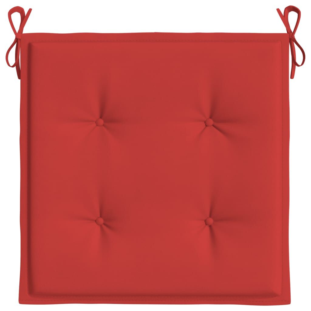 vidaXL Garden Chair Cushions 4 pcs Red 50x50x4 cm Oxford Fabric