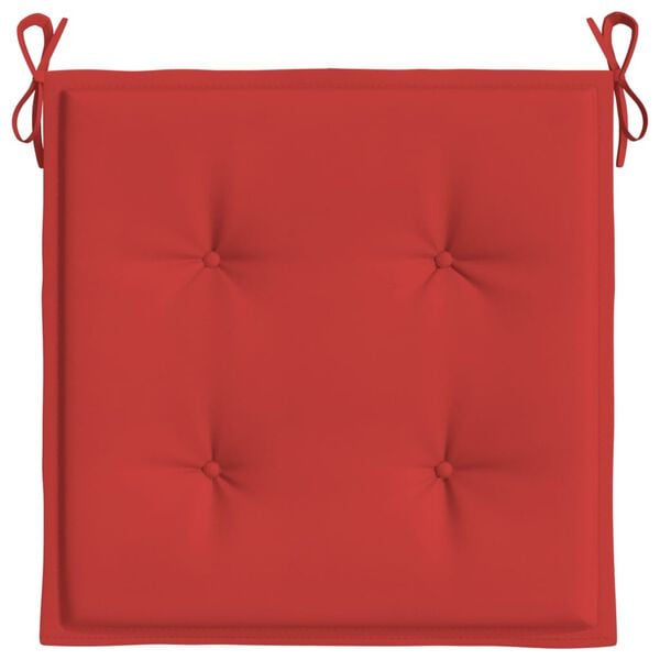 vidaXL Garden Chair Cushions 4 pcs Red 50x50x4 cm Oxford Fabric