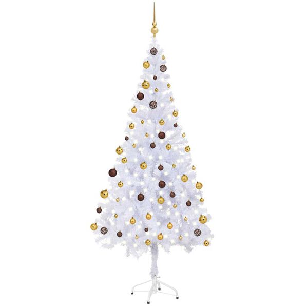 vidaXL Artificial Pre-lit Christmas Tree with Ball Set 180cm 620 Branches