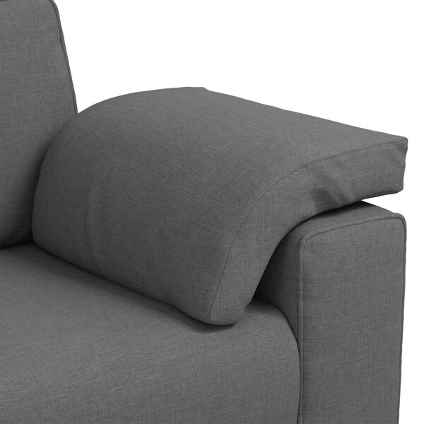 vidaXL 3-Seater Sofa Dark Grey 178 cm Fabric