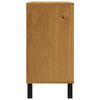 vidaXL Drawer Cabinet FLAM 110x40x80 cm Solid Wood Pine