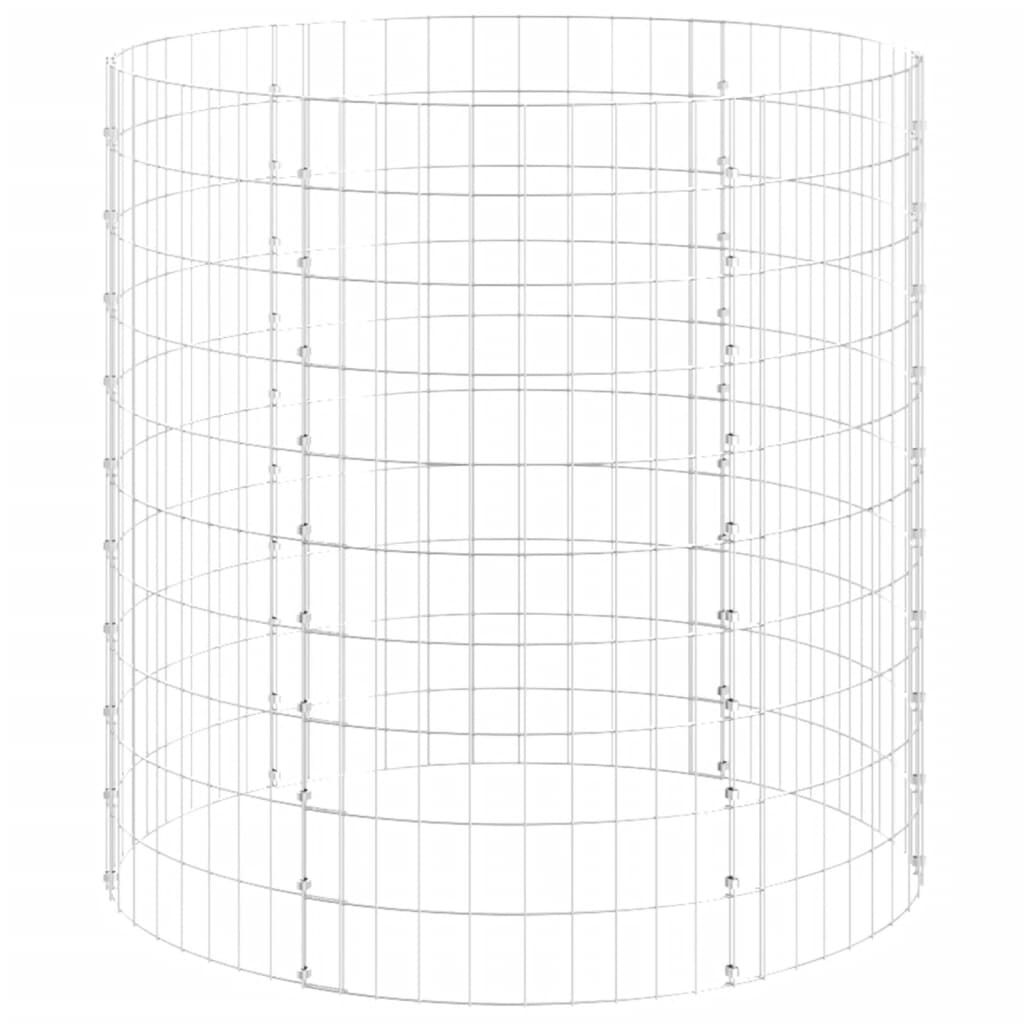 vidaXL Garden Composter Ø100x100 cm Galvanised Steel