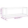vidaXL Towel Rack 60x20x20 cm Solid Wood Walnut