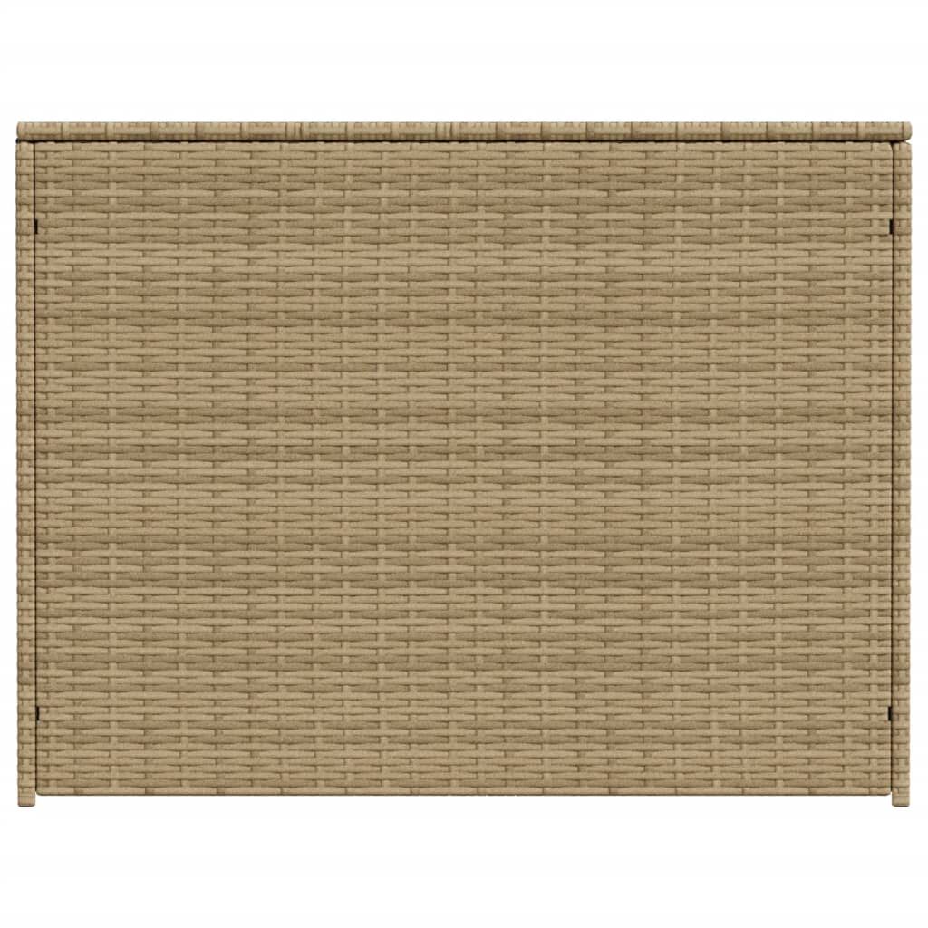 vidaXL Garden Storage Box Mix Beige 984L Poly Rattan