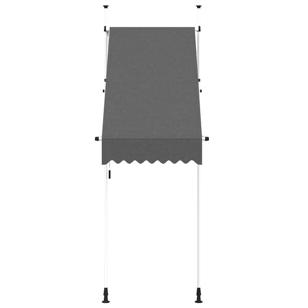 vidaXL Manual Retractable Awning 100 cm Anthracite