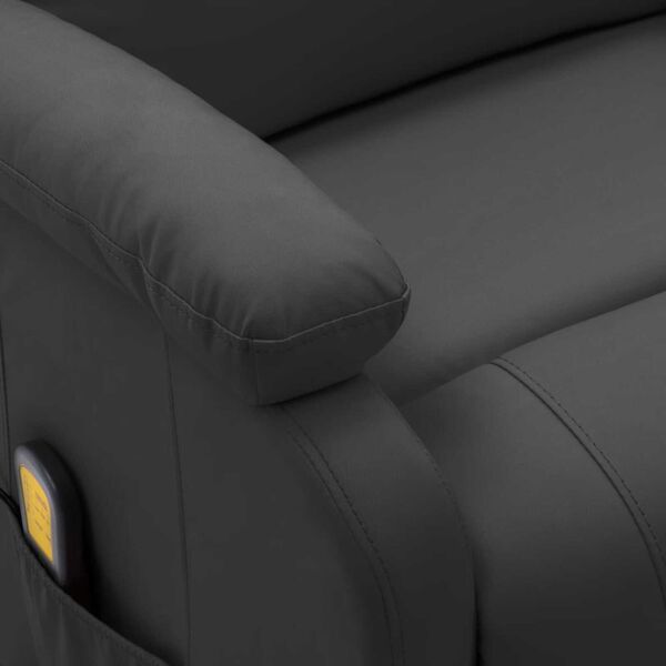 vidaXL Electric Massage Chair Anthracite Faux Leather