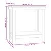 vidaXL Work Bench 80x50x80 cm Solid Wood Pine