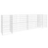 vidaXL H-Shaped Gabion Planter Steel Wire 260x40x80 cm