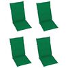 vidaXL Folding Garden Chairs 3 pcs with Cushions Solid Acacia Wood