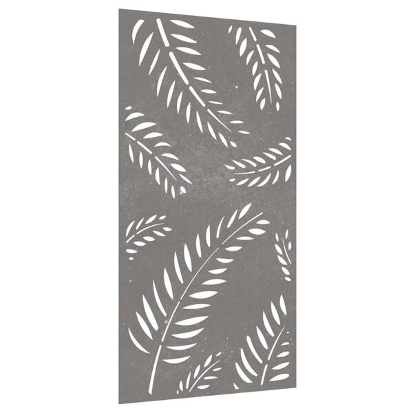 vidaXL Garden Wall Decoration 105x55 cm Corten Steel Leaf Design