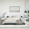 vidaXL Bed Frame without Mattress Dark Grey 183x213 cm Velvet