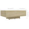 vidaXL Coffee Table Sonoma Oak 85x55x31 cm Engineered Wood