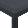 vidaXL Garden Dining Set 17 pcs Anthracite Polt rattan