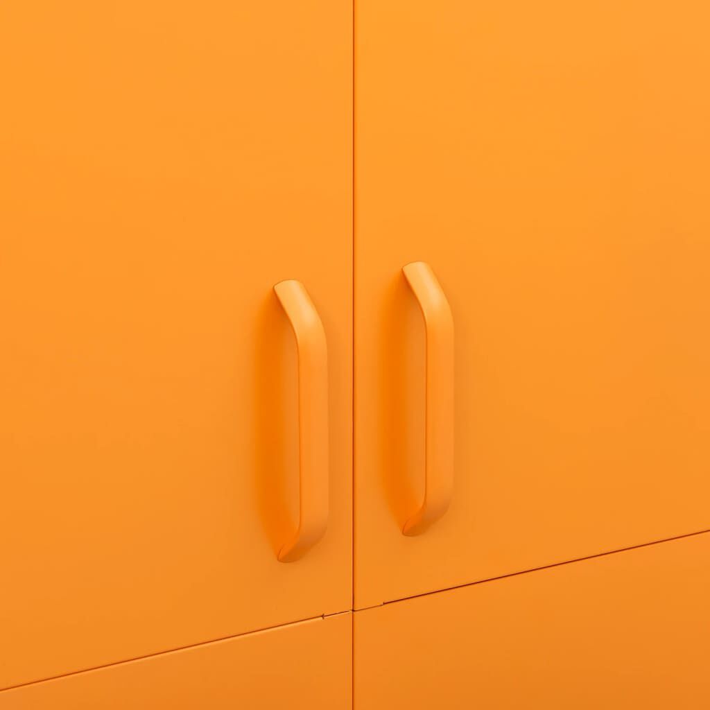 vidaXL Wardrobe Mustard Yellow 90x50x180 cm Steel