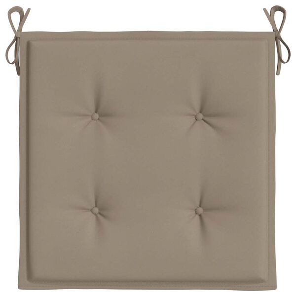 vidaXL Garden Chair Cushions 4 pcs Taupe 50x50x4 cm Oxford Fabric