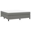 vidaXL Box Spring Bed Frame Dark Grey California King Fabric (US Only)