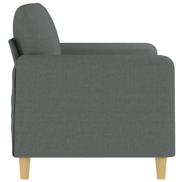vidaXL 2-Seater Sofa Dark Grey 120 cm Fabric