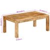 vidaXL Coffee Table 100x55x40 cm Solid Wood Mango